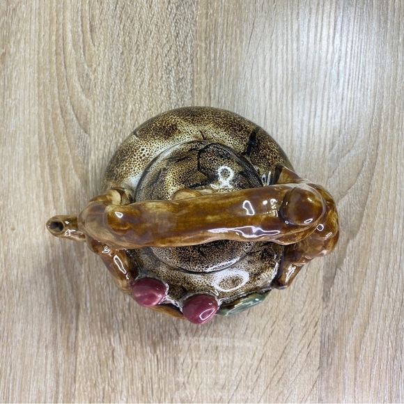 Handmade Hand Painted Ceramic Floral Forest Tree Branch Decorative Teapot - Picture 6 of 16